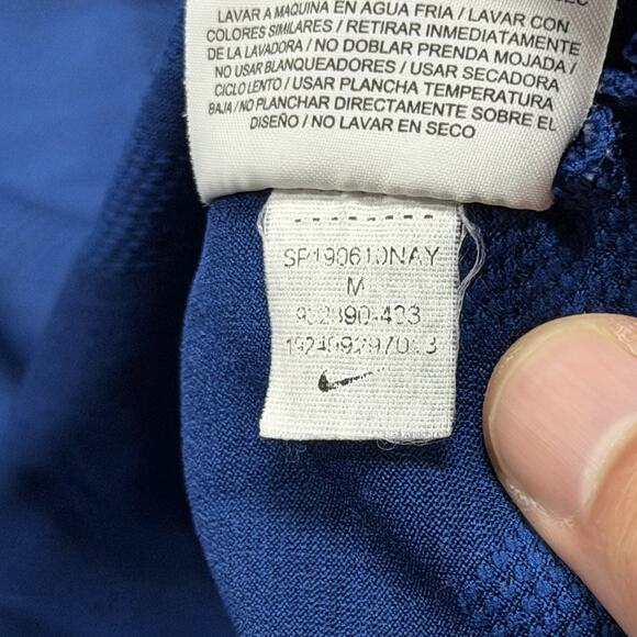 Nike Tiger Woods TW Polo Shirt Blue Camo Zonal Cooling Blade Collar Mens Medium - Picture 8 of 8